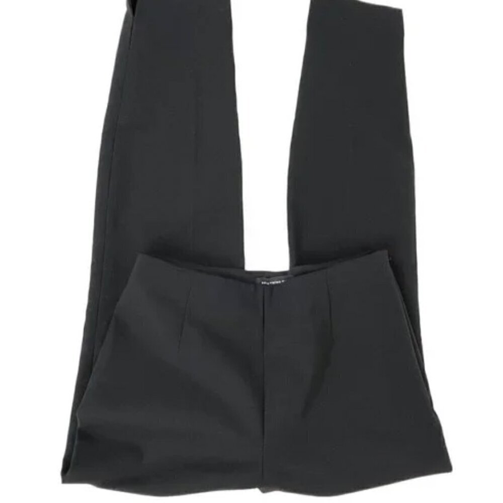 Black Suit Pants Ankle Crop by Something Navy